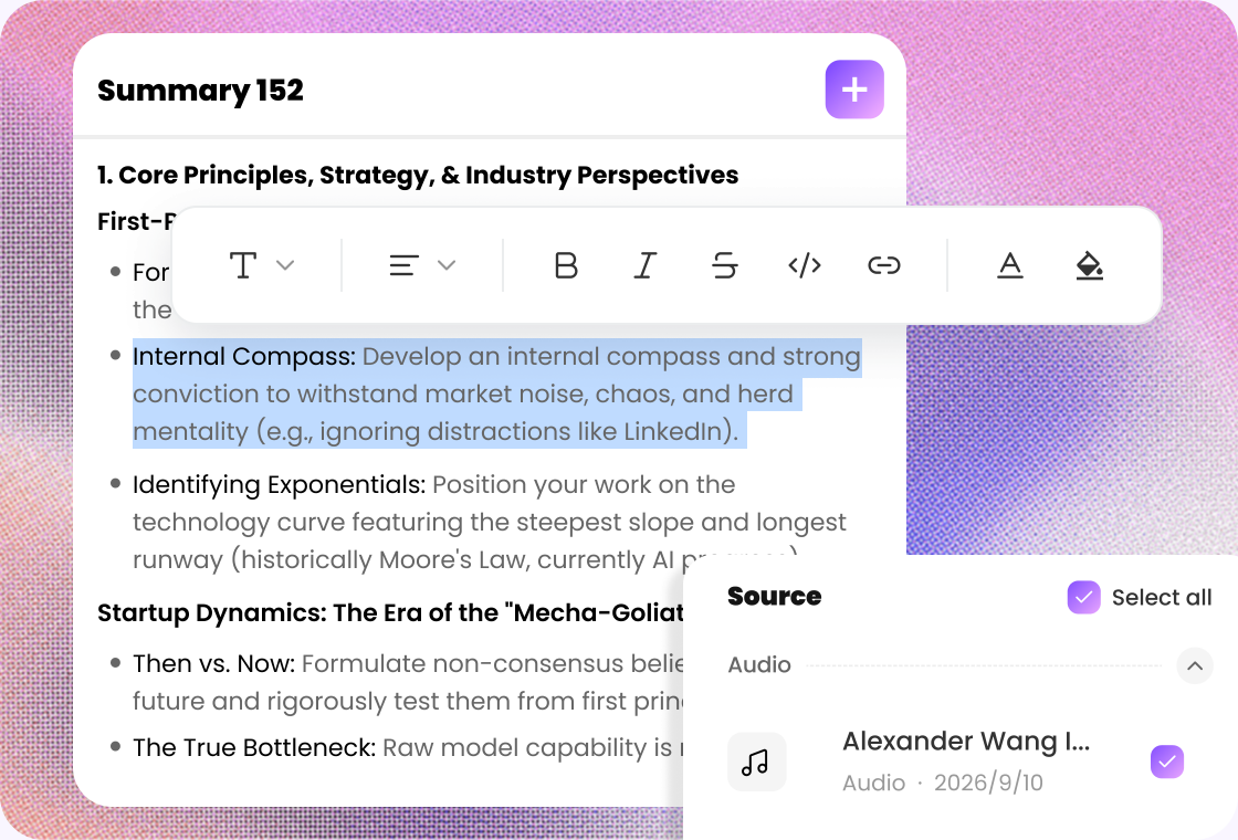 Make Every Recording More Useful