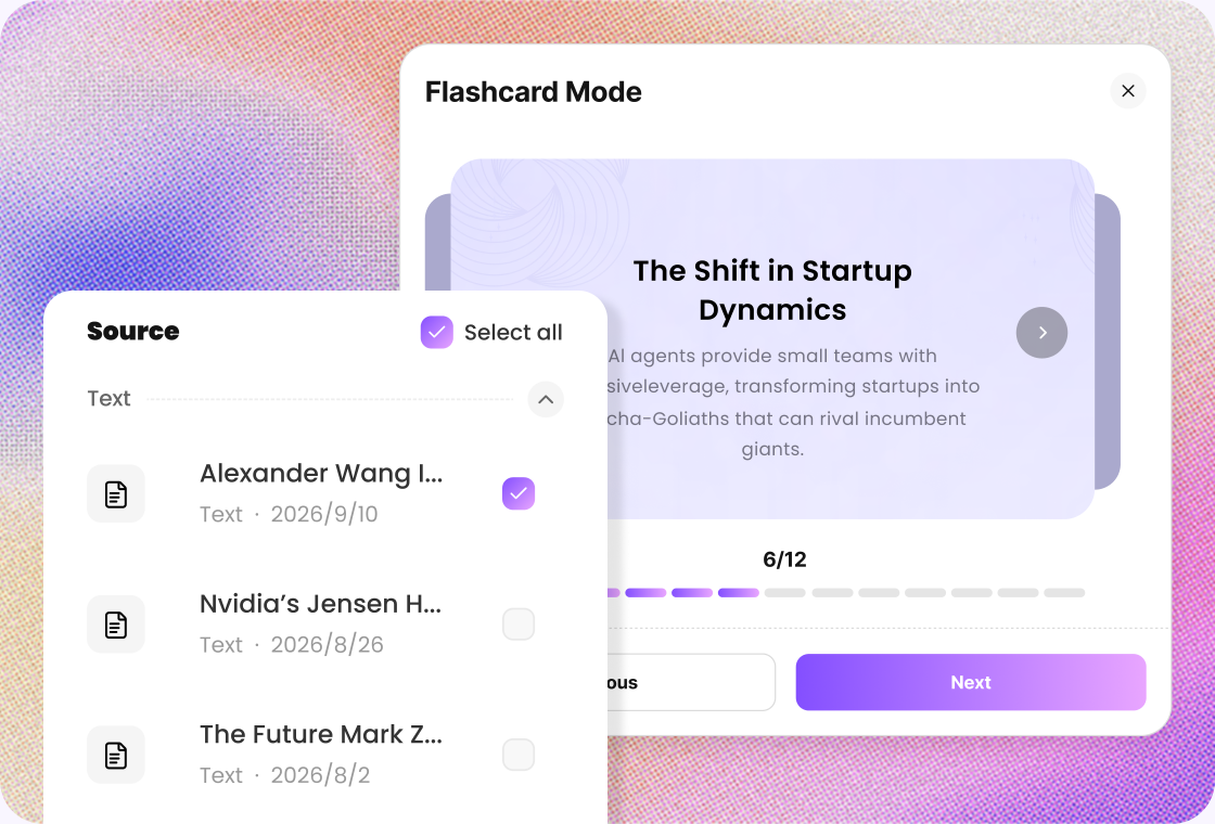 Notes & PDF to Flashcards