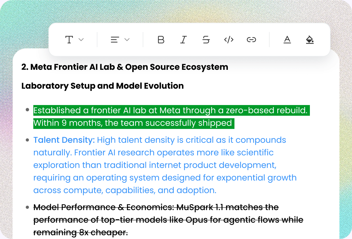 Customize & Edit Your Notes