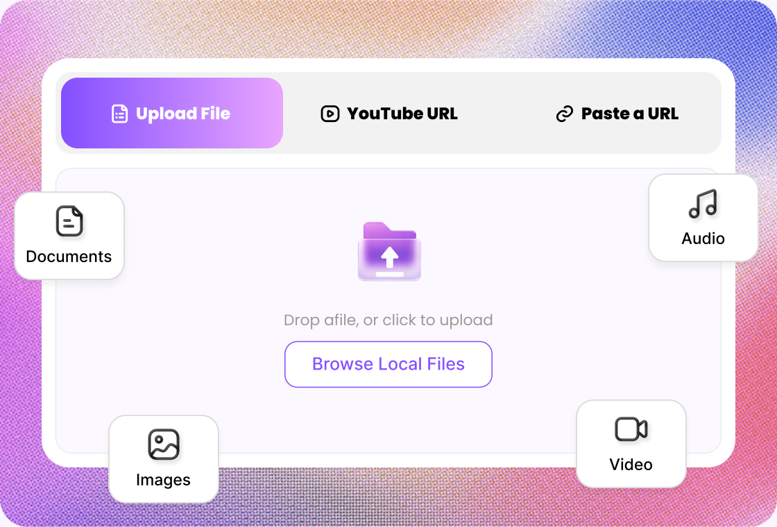 Upload Videos or Paste a Video Link
