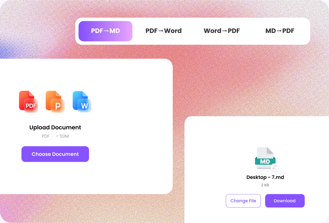 From PDF to Editable Markdown